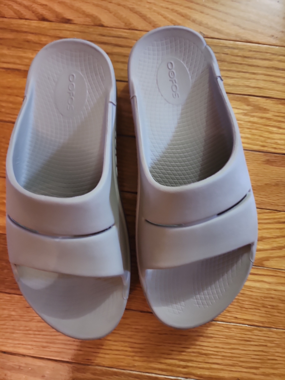 OOFOS Ooahh Recovery Women's Slide Sandals in Tan
